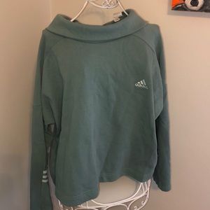 Green adidas pullover